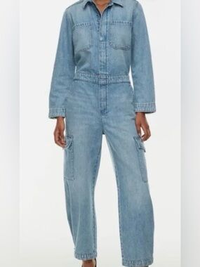 Denim Forum 90’s Denim Jumpsuit Size Large